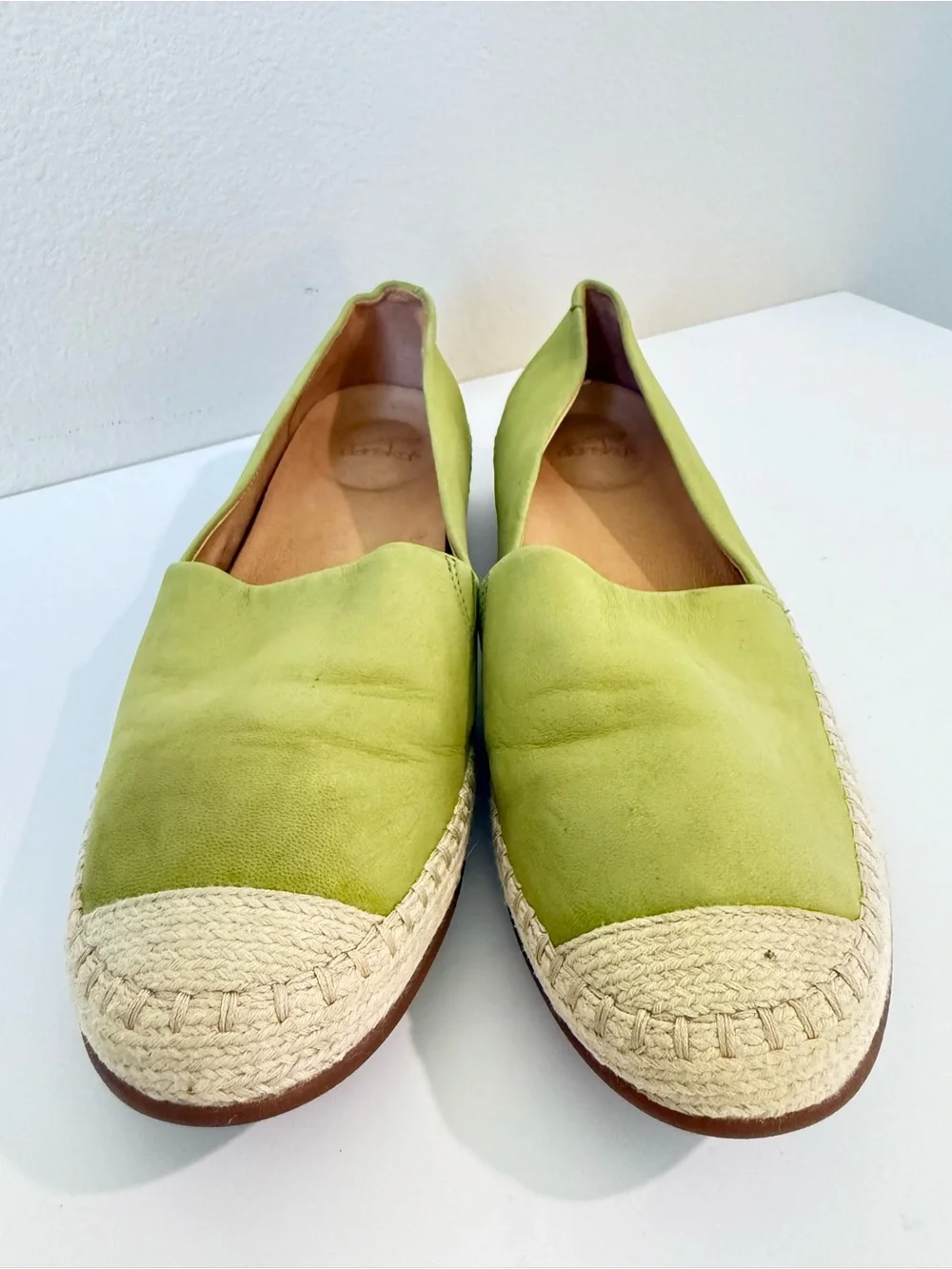 Dansko Lesley Green Nubuck Espadrille Flats Women’s EU 42 Comfort Slip-On